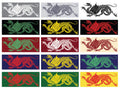 Heraldic Dragon Counted Crossstitch Pattern